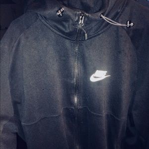 Black Nike hooded jacket